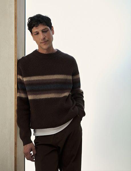 Oliver Sweeney striped winter knitwear